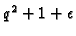 $ q^2+1+\epsilon$